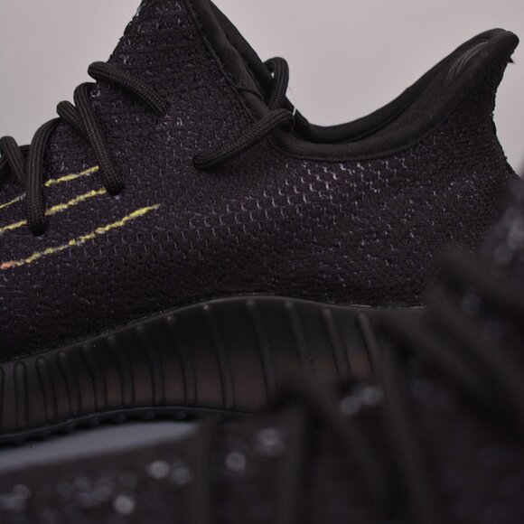 Yeezy 350 V2 Black Graffiti Sneakers - Picture 8 of 9